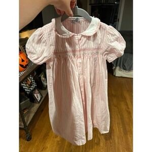 Girls smocked dress pink size 5